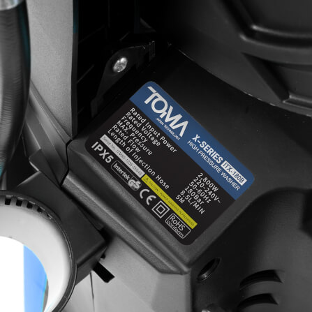 เครื่องฉีดน้ำแรงดันสูง TOMA JAPAN รุ่น ITX-180B 180 บาร์ 2800 วัตต์_6